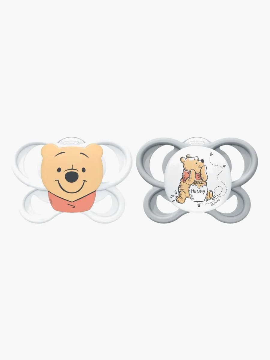 NUK Perfect Match Air Napp 2-Pack Stl 1 Nalle Puh