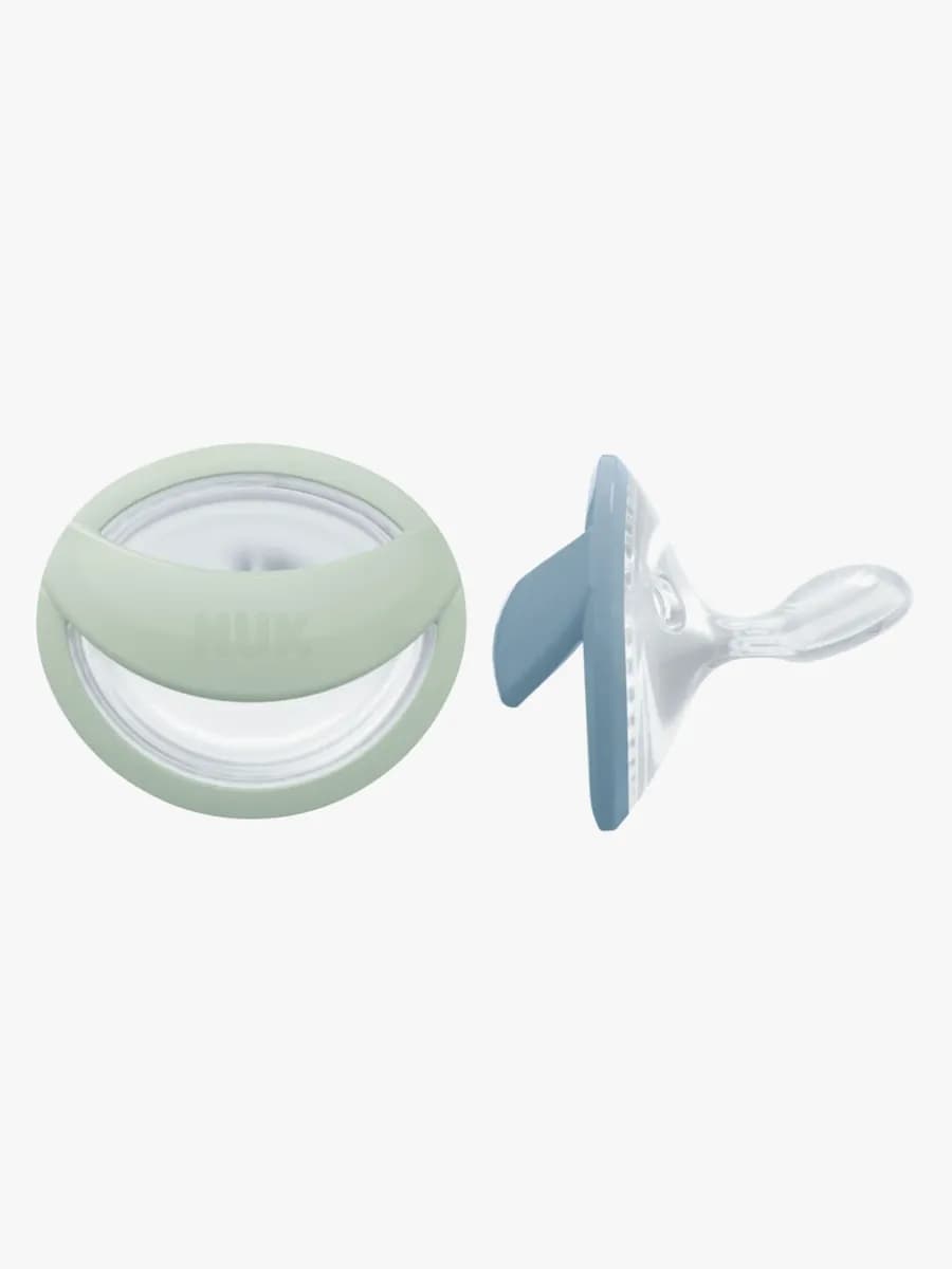 NUK Perfect Match Napp 2-Pack Stl 1, Green/Blue