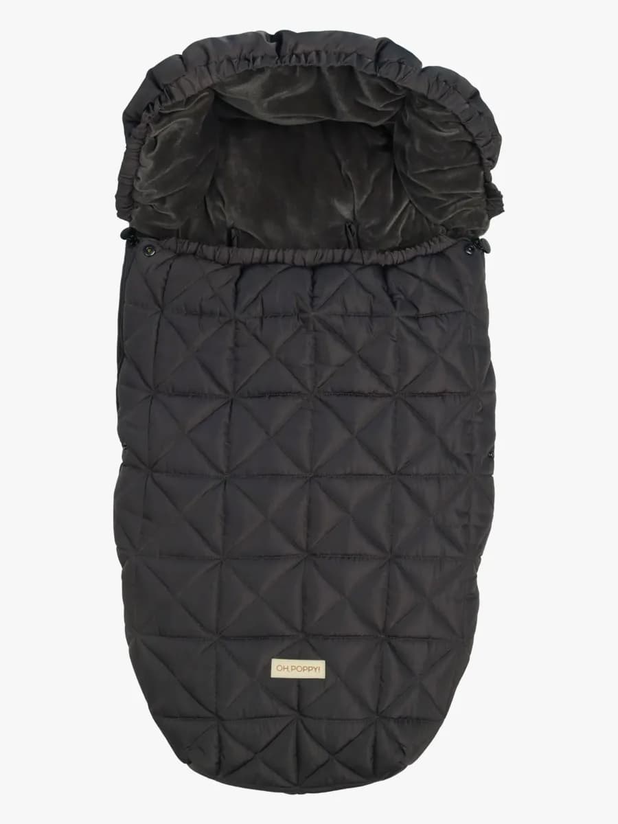 Oh, Poppy! Lily Quilted Åkpåse, Anthracite Gray