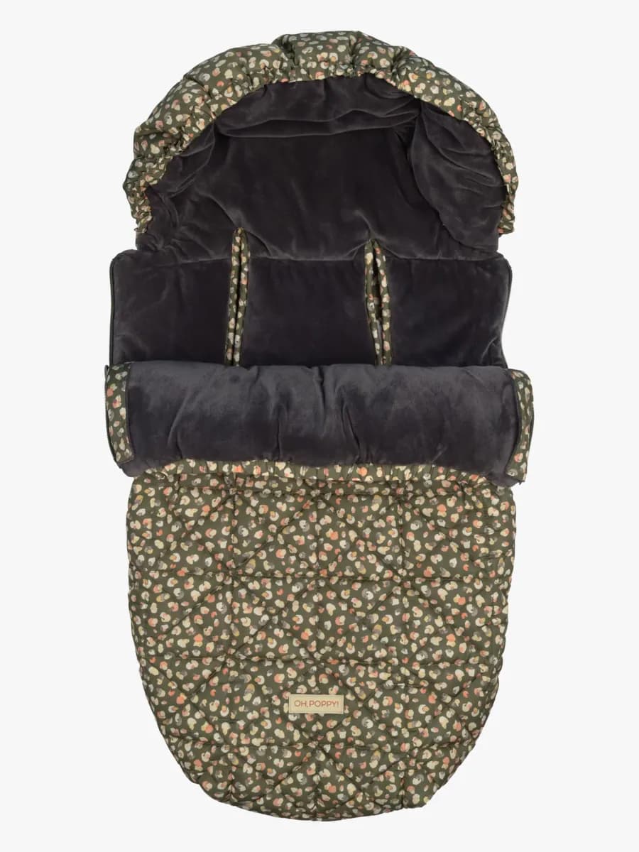 Oh, Poppy! Lily Quilted Åkpåse, Poppy Forest Green