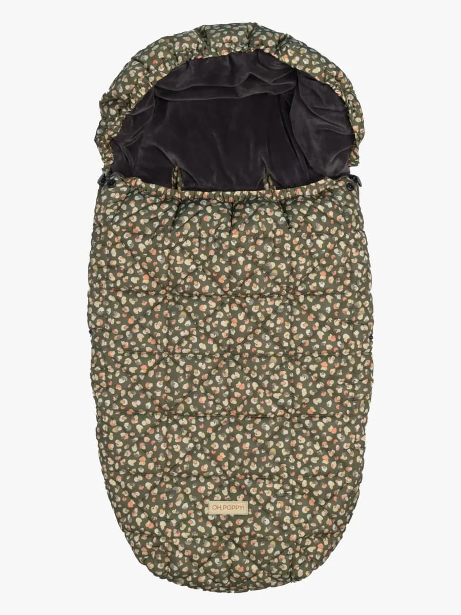 Oh, Poppy! Lily Quilted Åkpåse, Poppy Forest Green