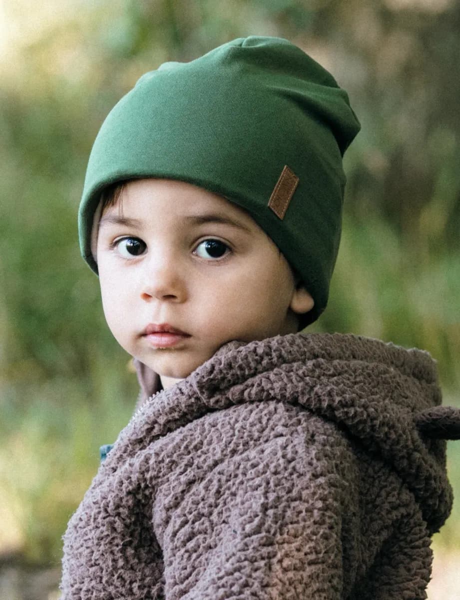 OICAN Wear  Fleecefodrad Mössa med Huvudskydd, Green, XS