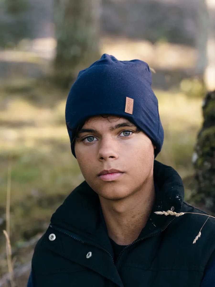 OICAN Wear  Fleecefodrad Mössa med Huvudskydd, Navy, XS