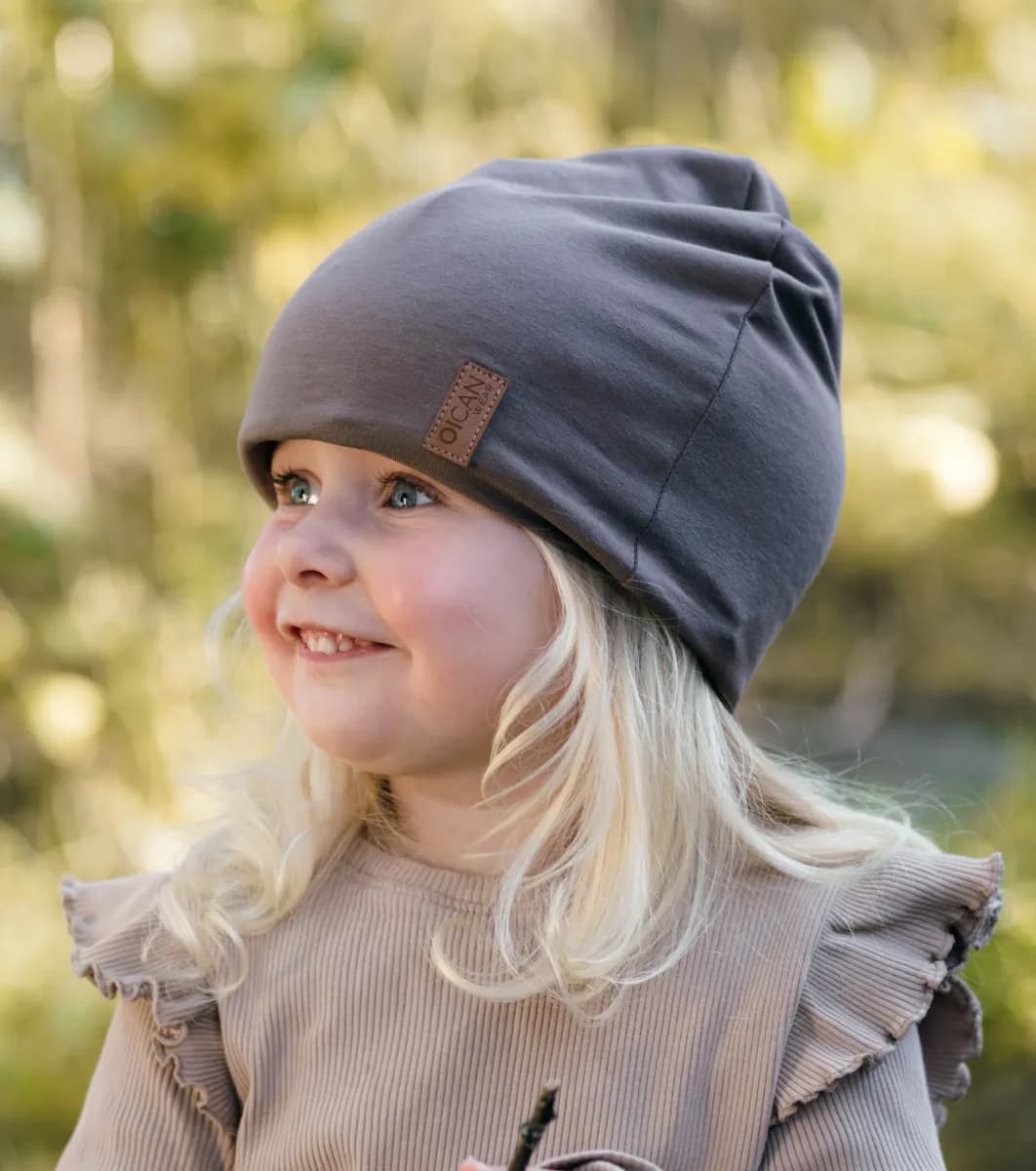 OICAN Wear  Fleecefodrad Mössa med Huvudskydd, Taupe, L
