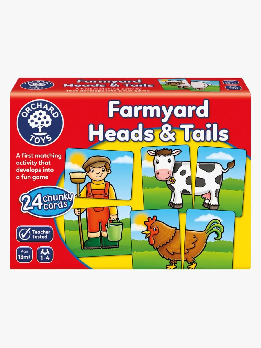 Orchard Toys Pussel Head and Tail on the Farm 24 Bitar