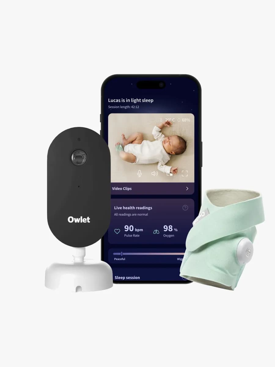 Owlet Dream Duo All-in-One Smart Babymonitor System (3rd Gen), Mint