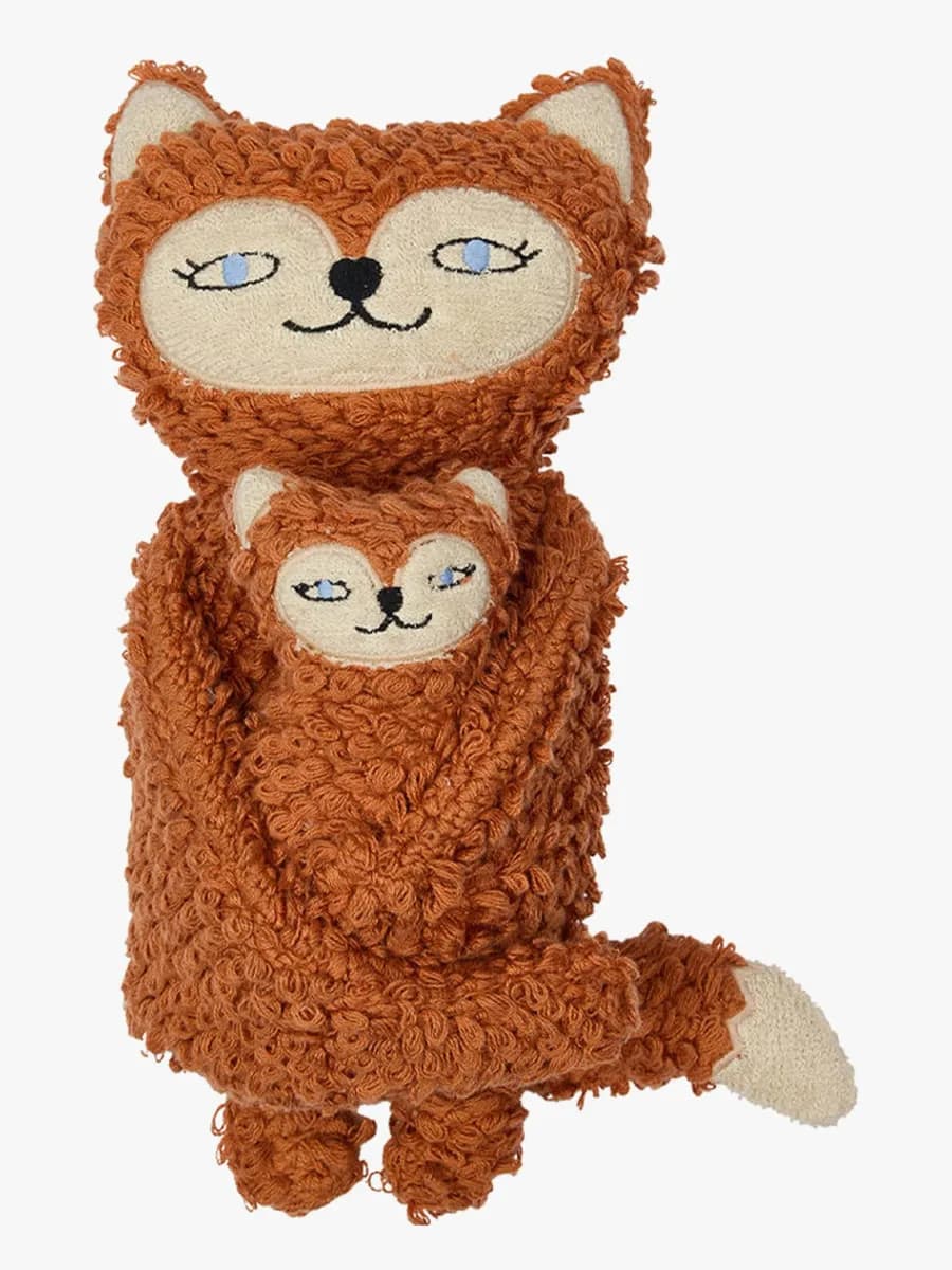 OYOY Frida &  Baby Felix Räv Gosedjur, Caramel