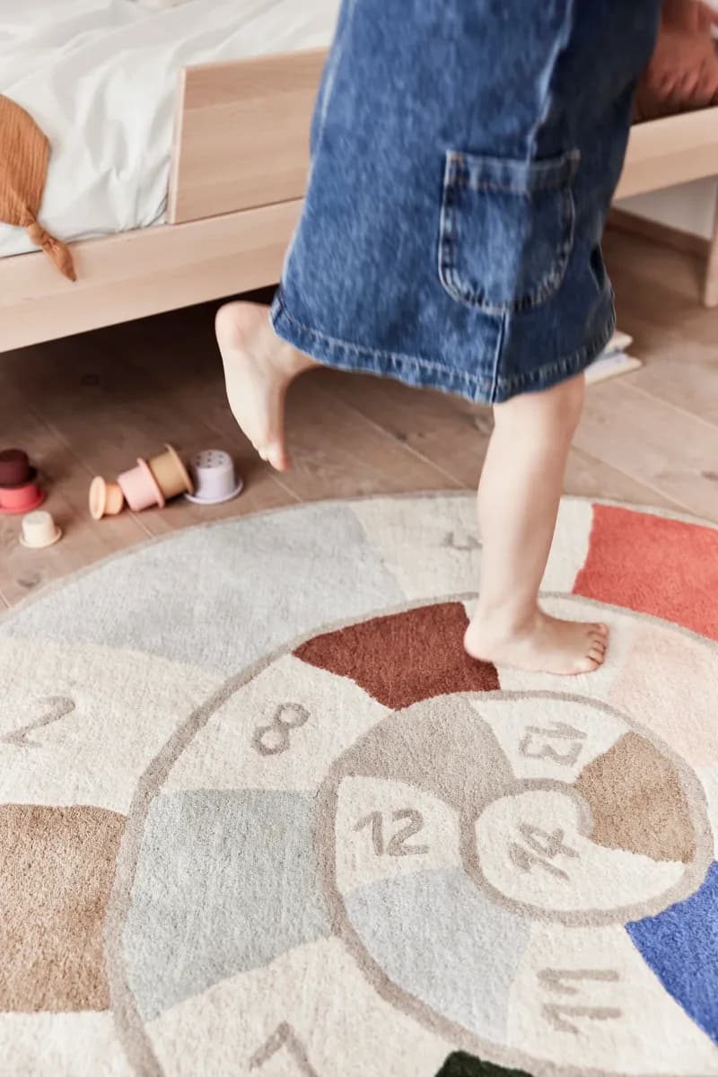 OYOY Mini Nautilus Hopscotch Barnmatta 100x112, Multi, Barnrum