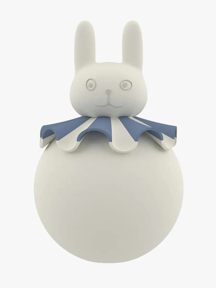 OYOY Rabbit Nattlampa, Offwhite/Blue, Barnrum