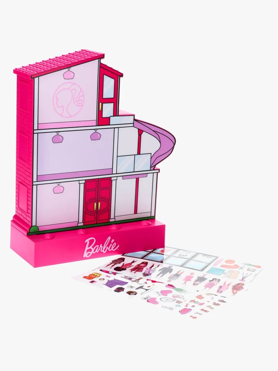 Paladone Barbie Dreamhouse Lampa med Klistermärken, Barnrum