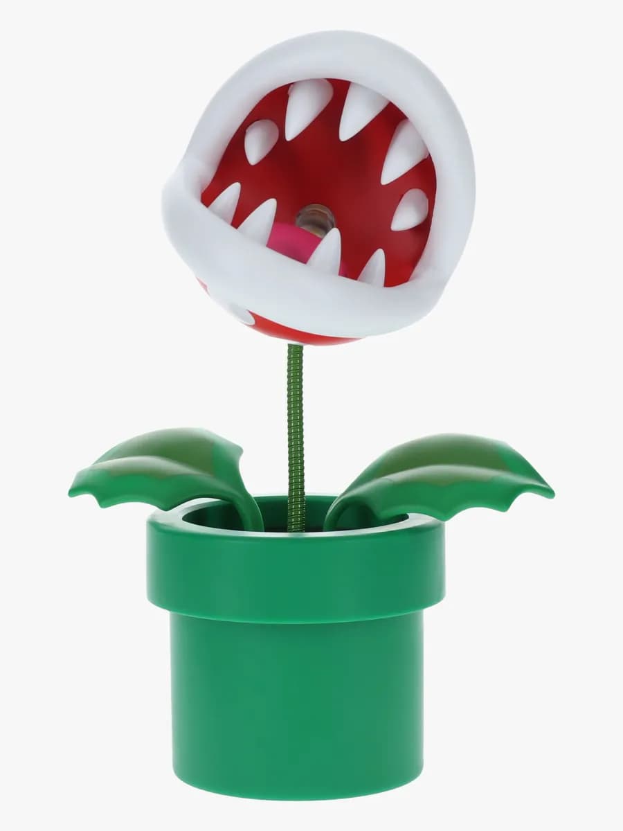 Paladone Super Mario Mini Piranha Plant Ställbar Lampa, Barnrum