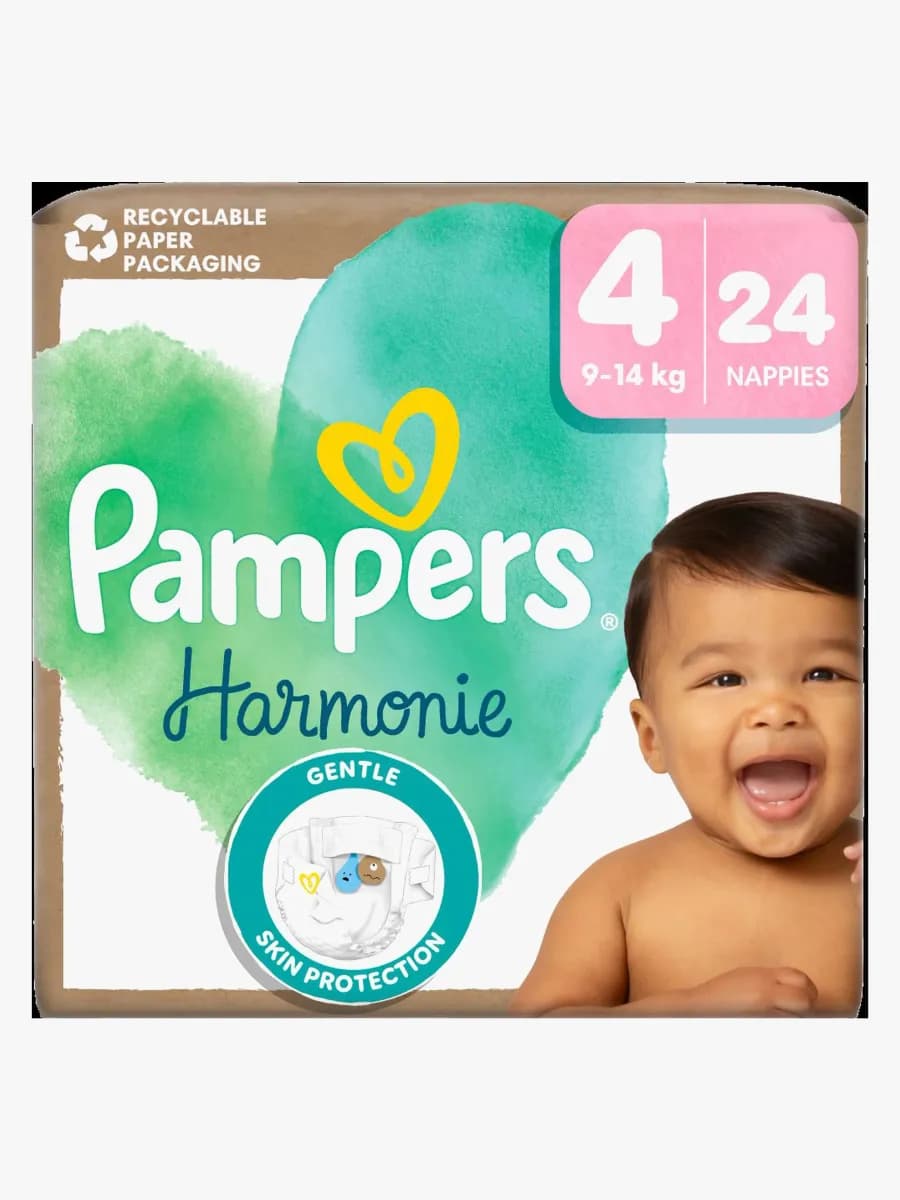 Pampers Harmonie Blöjor Stl 4 9-14kg 24-Pack