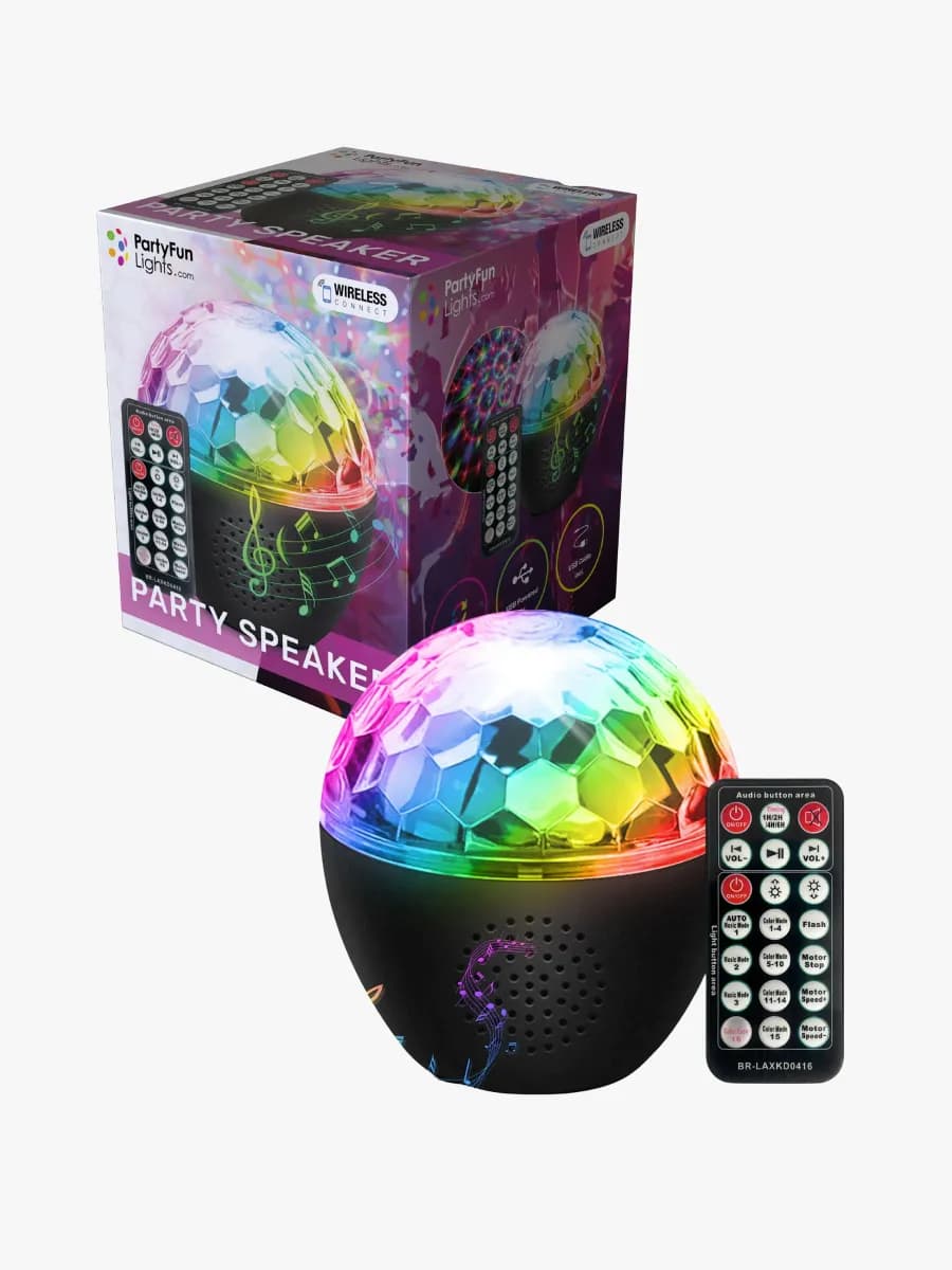 PartyFunLights Bluetooth Högtalare &  Party Lampa, Barnrum