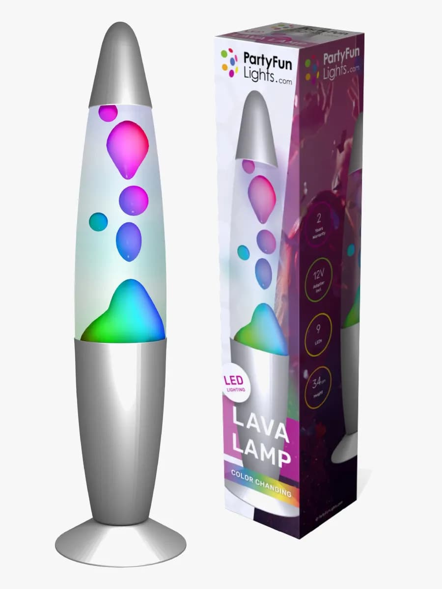 PartyFunLights Lavalampa LED, Barnrum