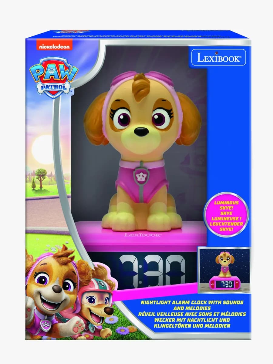 Paw Patrol Digital Väckarklocka med Nattlampa, Barnrum