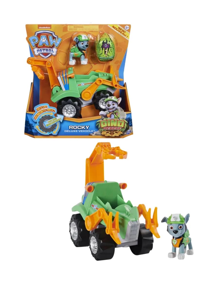 Paw Patrol Dino Deluxe Fordon Rocky