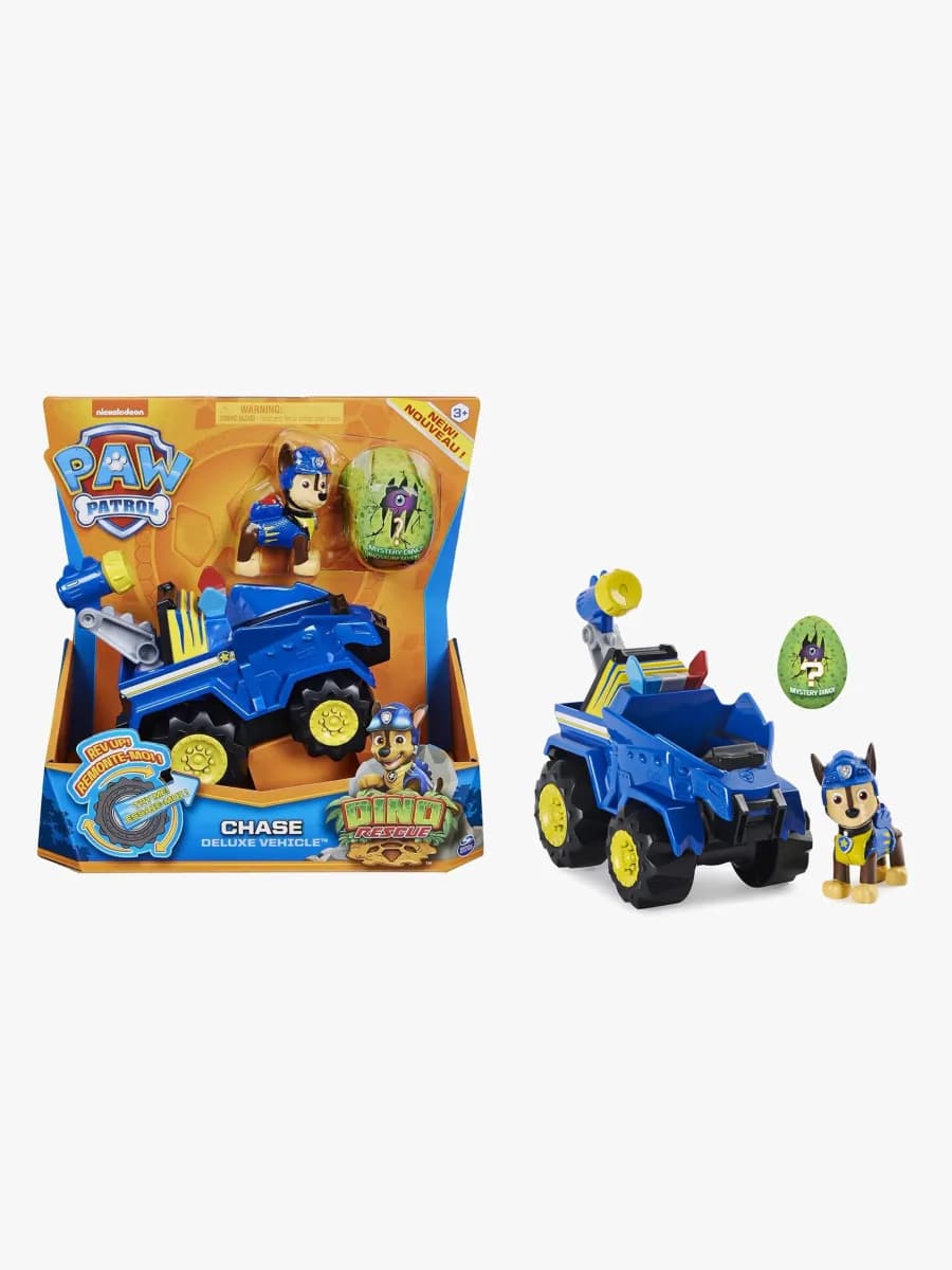 Paw Patrol Figur Med Fordon Chase Dino Deluxe