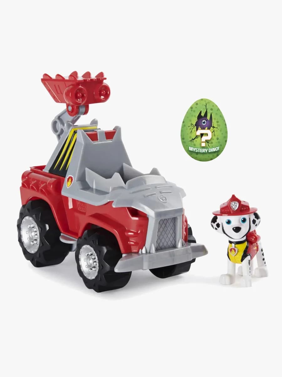 Paw Patrol Figur Med Fordon Marshall Dino Deluxe