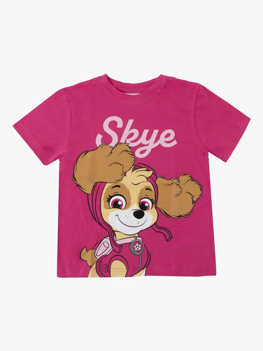 Paw Patrol T-shirt, Mörkrosa, 116-122