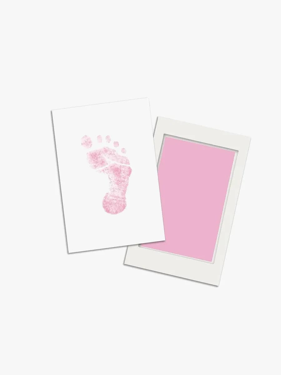 Pearhead Clean-Touch Fot- och Handavtryck, Rosa