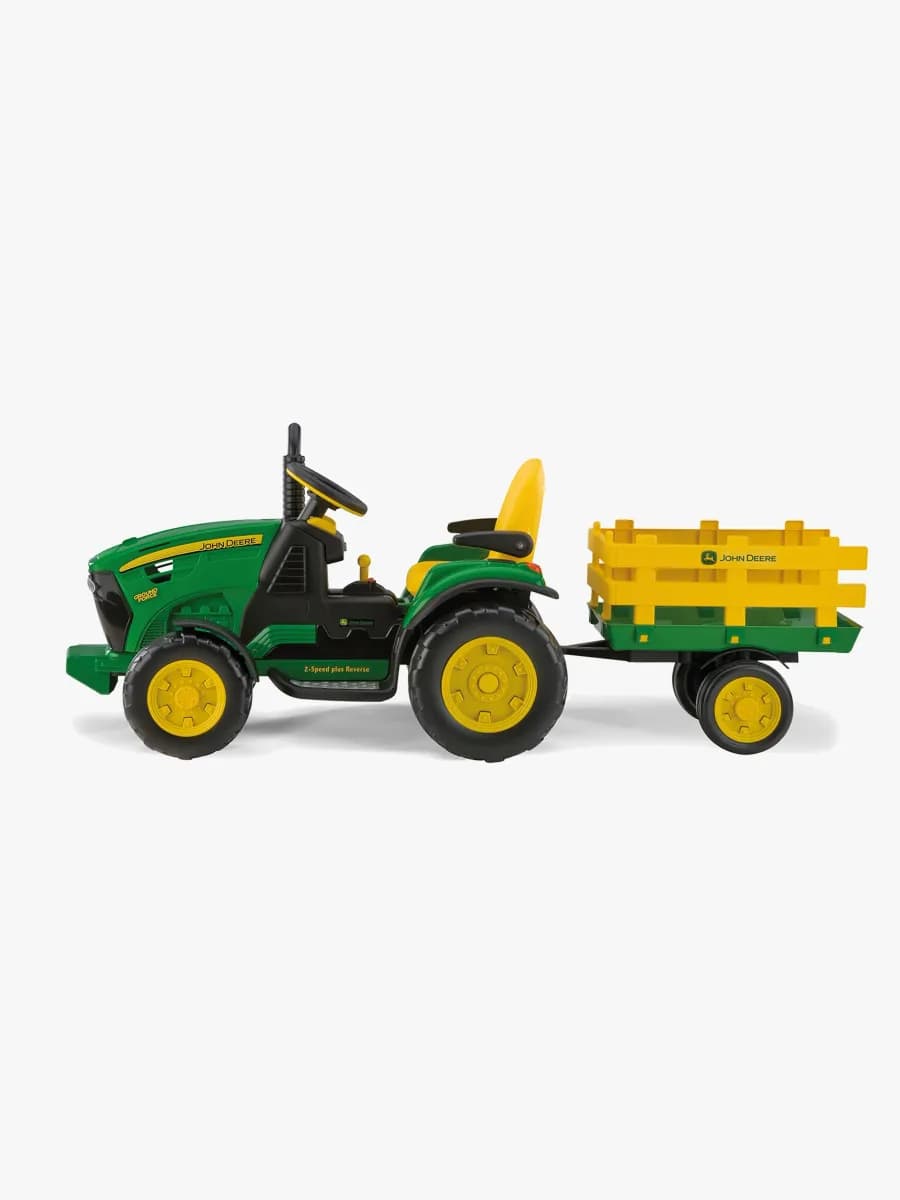 Peg Perego John Deere Ground Force Eltraktor med Släp