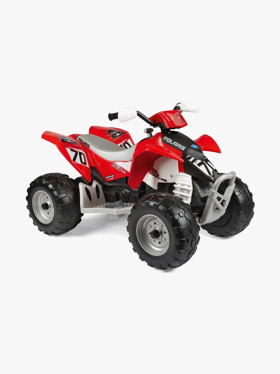 PegPérego Polaris Outlaw Fyrhjuling 330W, Röd/vit
