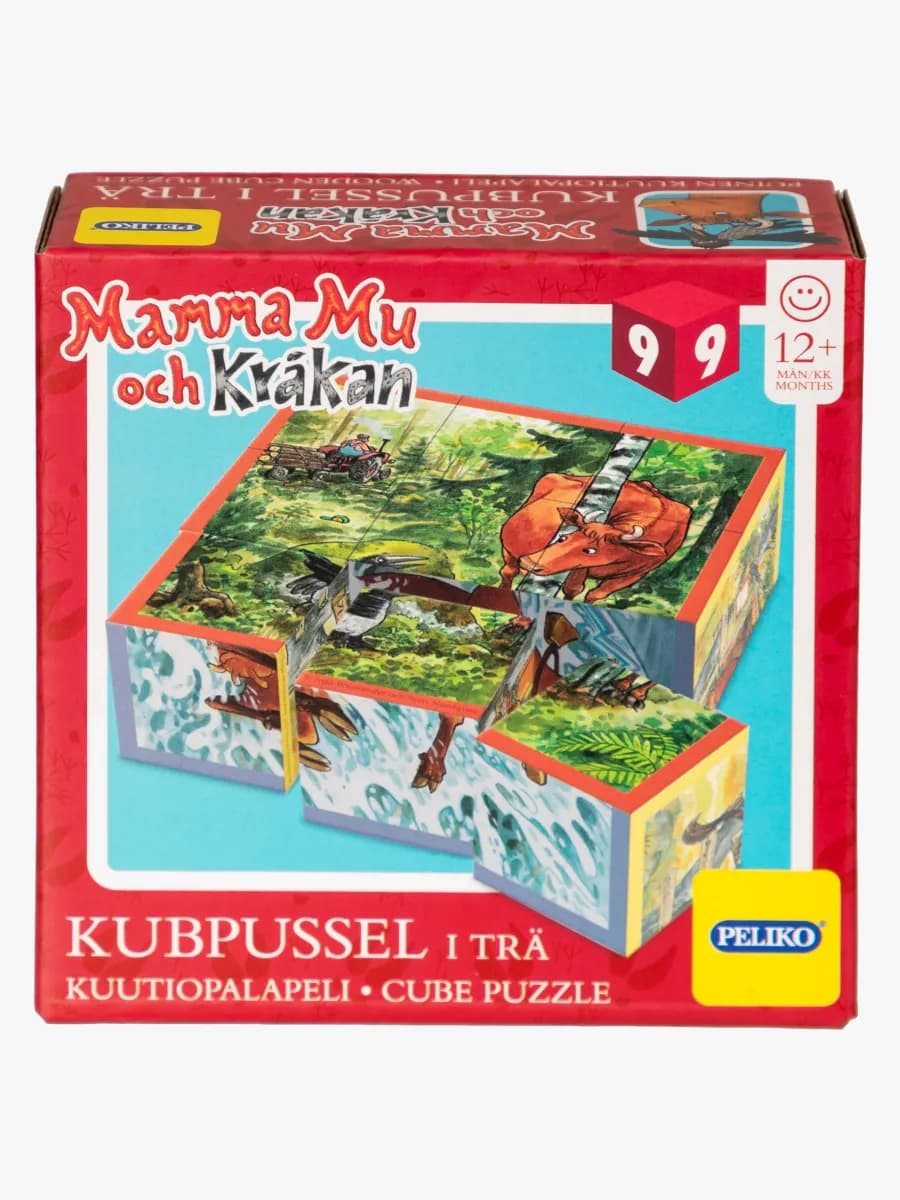Peliko Mamma Mu Och Kråkan Kubpussel 9 Bitar