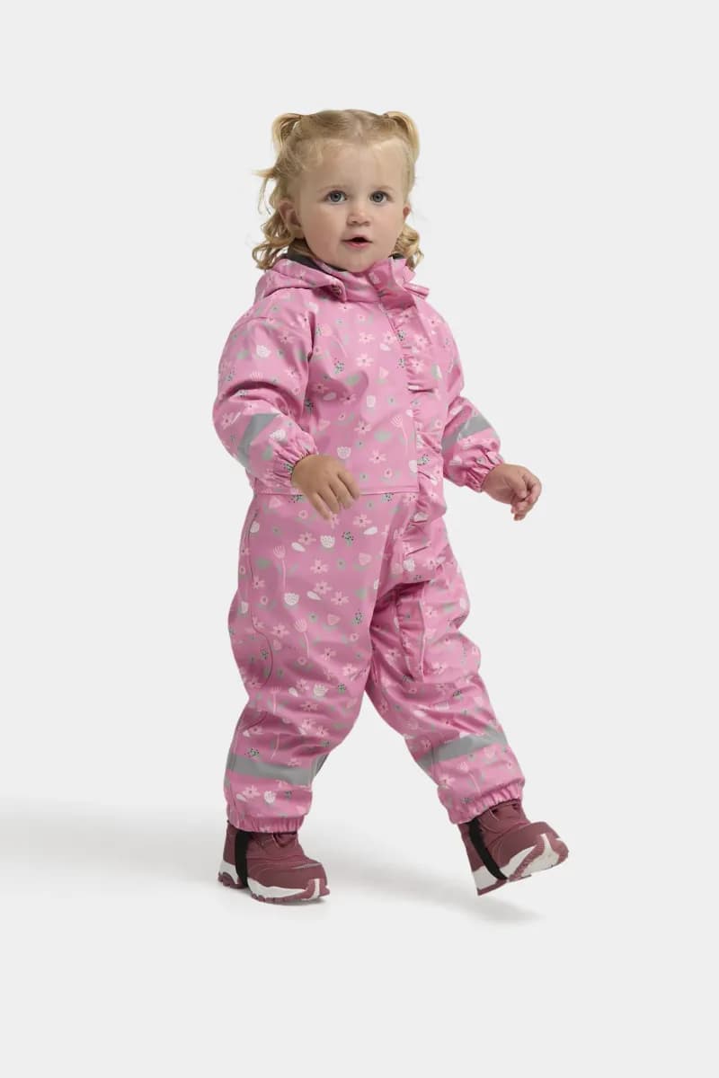 Petite Chérie Atelier Ally Fodrad Regnoverall, Flowers Satchet Pink, 86
