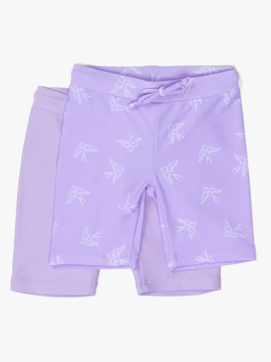 Petite Chérie Atelier Azura UV-shorts 2-pack, Lavender 74-80