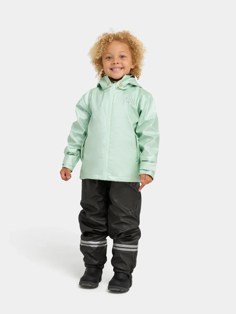 Petite Cherie Atelier Chantel Fodrat Regnställ, Harbour Grey, 110-116