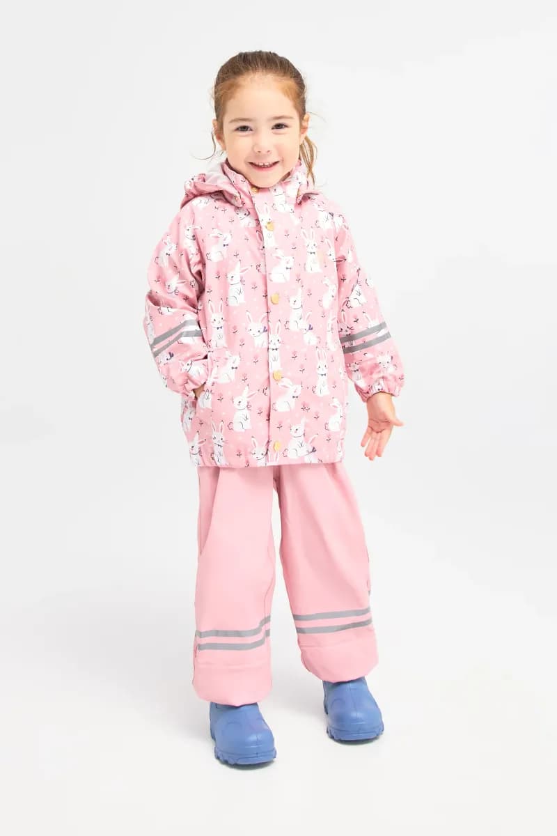 Petite Chérie Atelier Cleo Regnställ, Bunny Meadow/Bridal Rose, 86-92