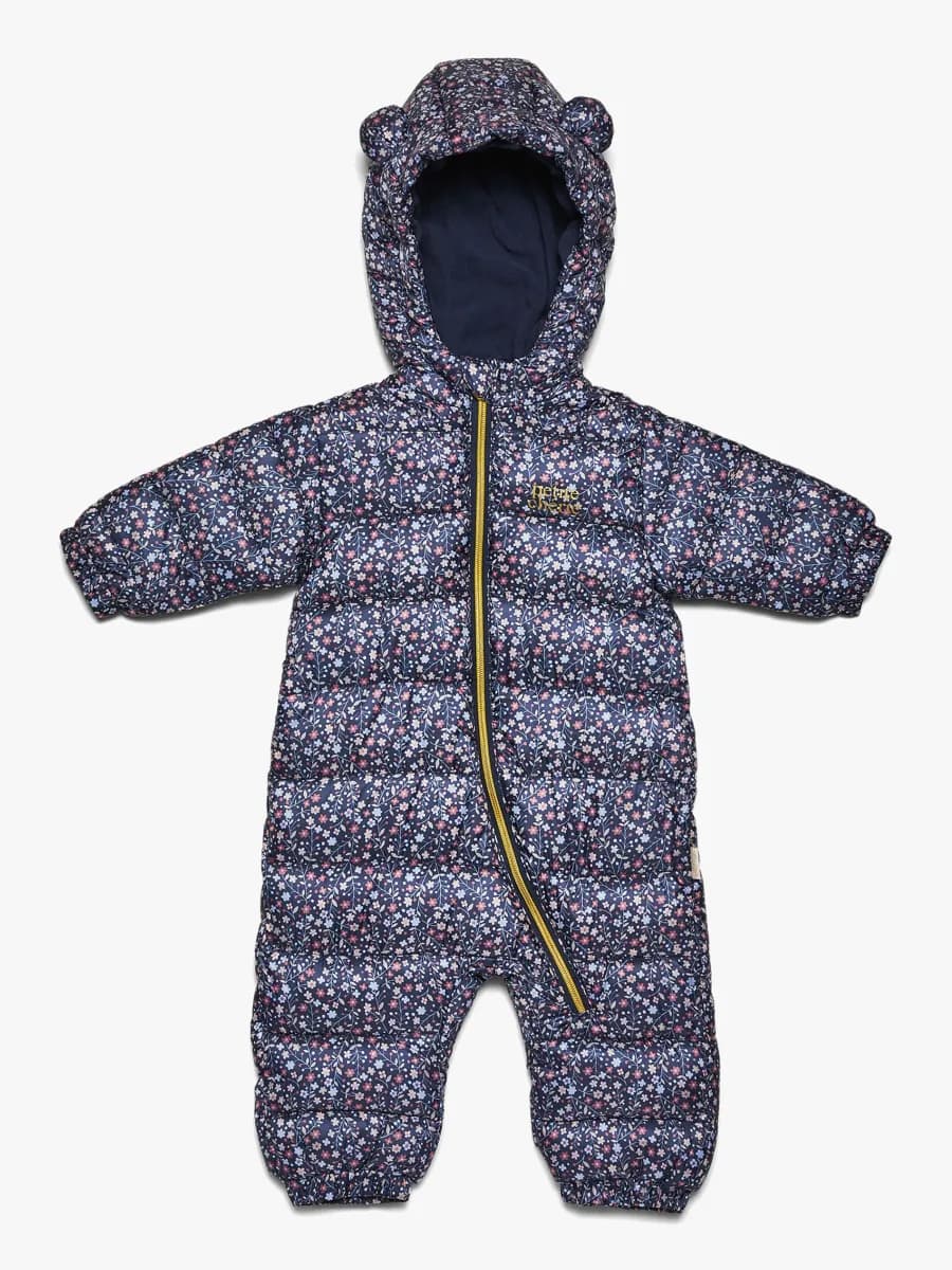 Petite Chérie Atelier Elise Babyoverall, Navy Flower, 86