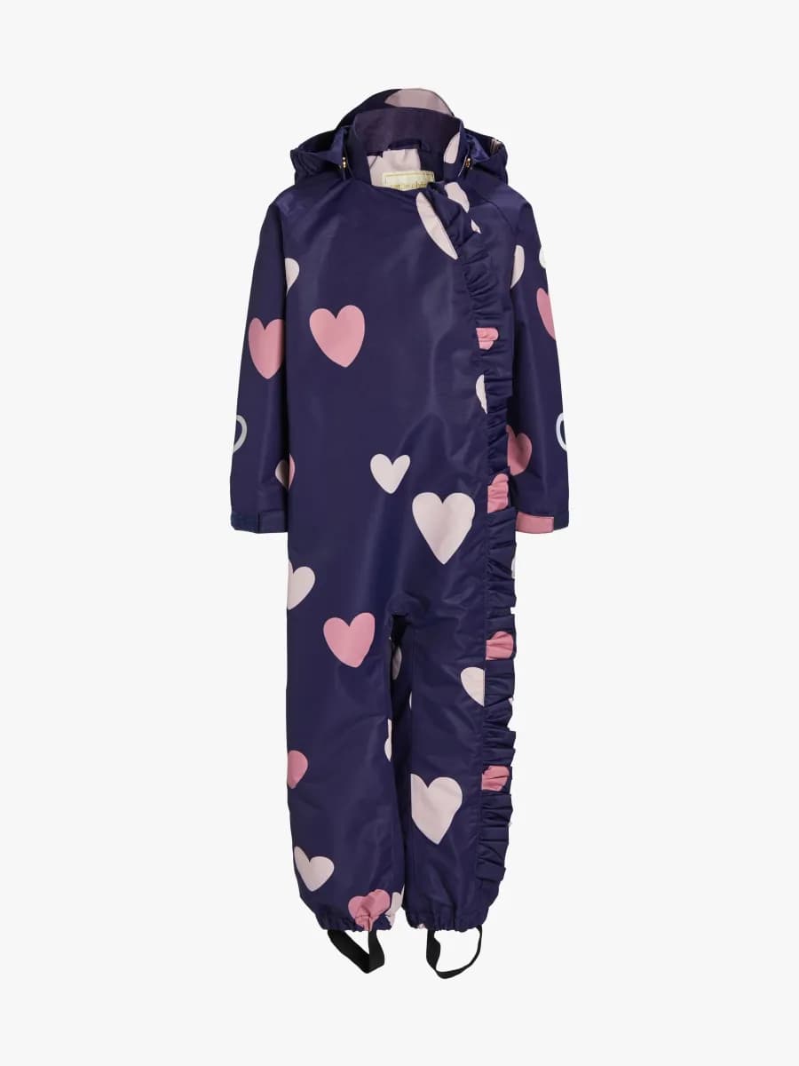 Petite Chérie Atelier Lily Skaloverall, Hearts Navy, 80