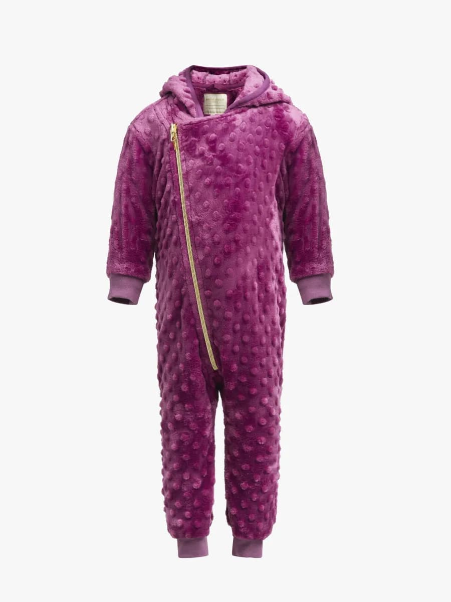 Petite Chérie Atelier Nour Fleeceoverall, Damson, 68