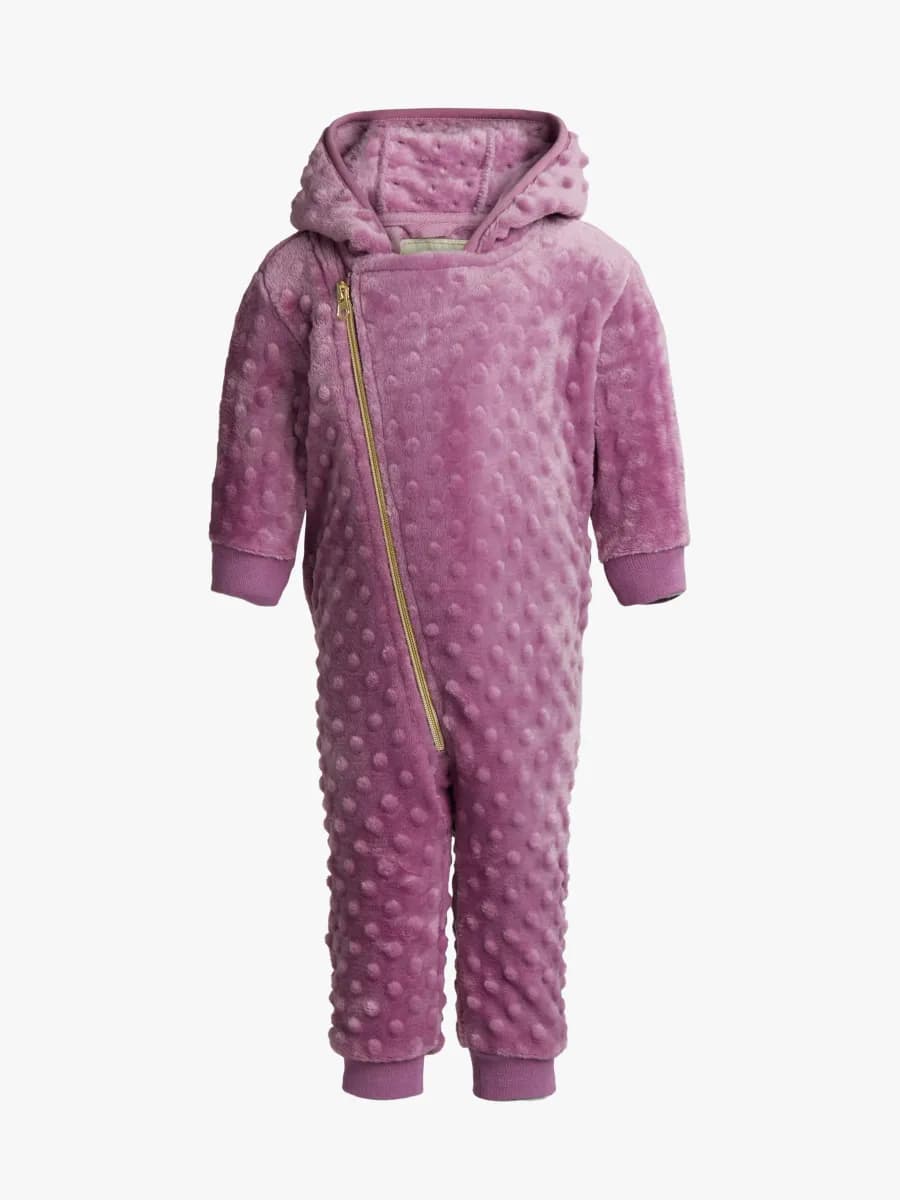 Petite Chérie Atelier Nour Fleeceoverall, Mauve Orchid, 68