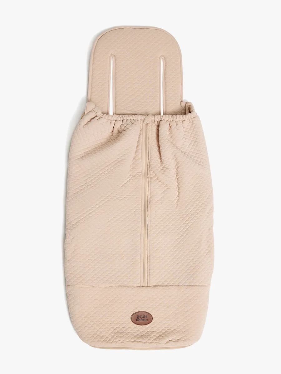Petite Chérie Soft Quilted Light Multi Åkpåse inkl. Sittdyna, Beige