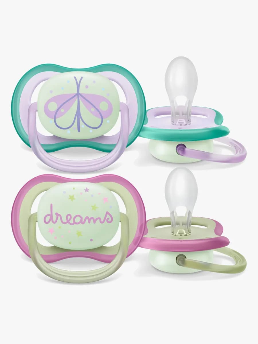 Philips Avent Ultra Air Night Nappar 2-Pack 0-6m, Grön/Lila