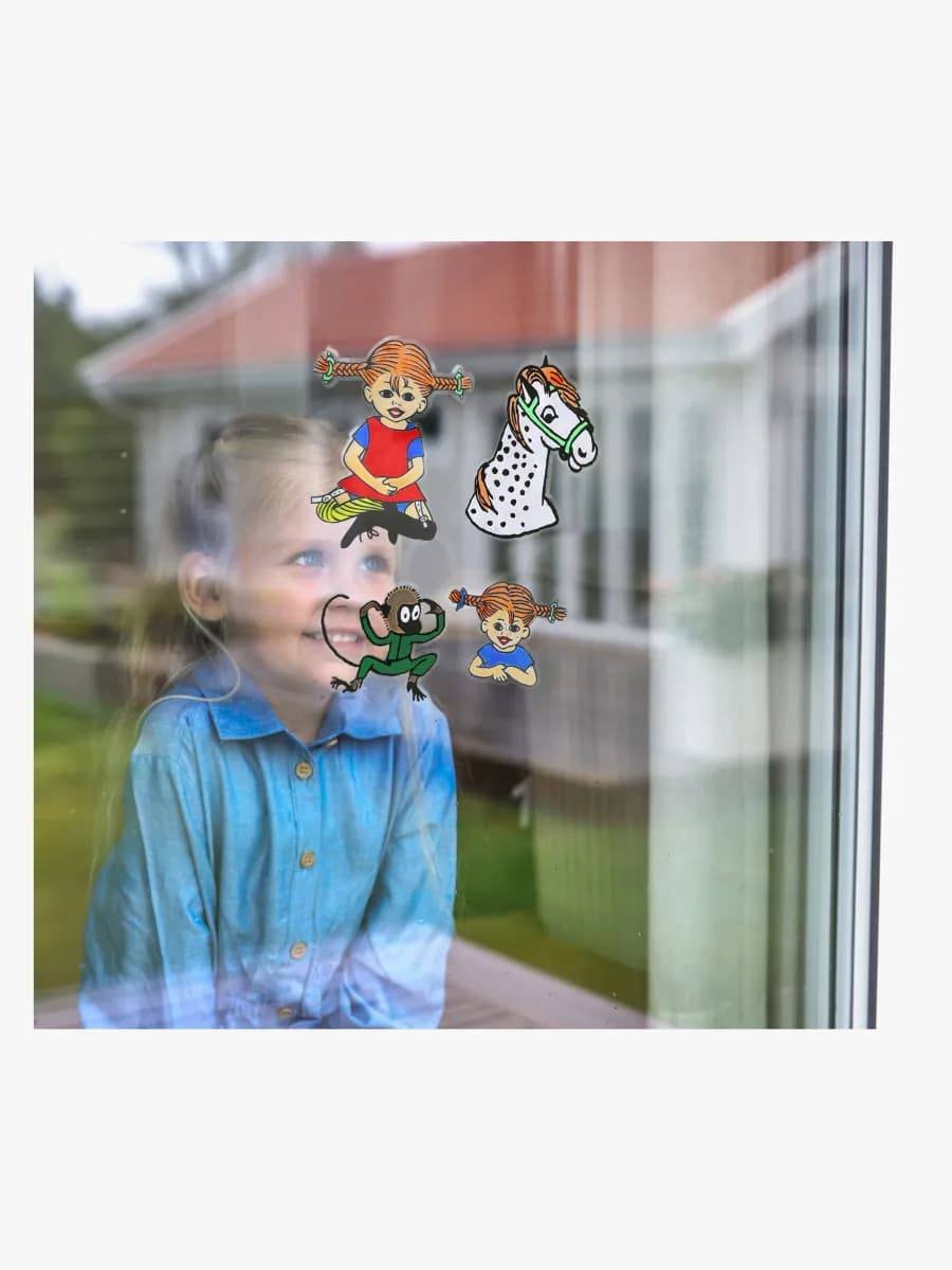 Pippi Långstrump Fönstermålningsset