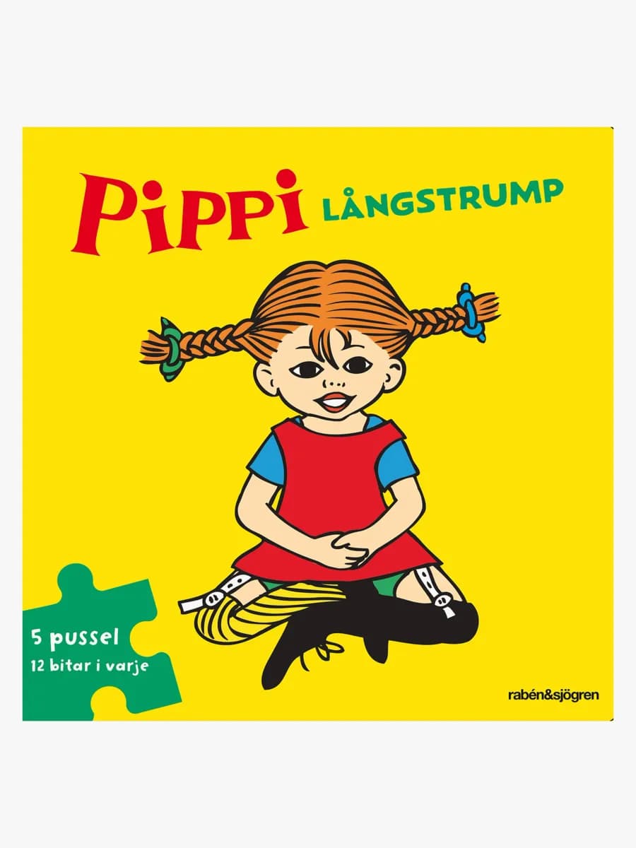 Pippi Långstrump Pusselbok, 5x12 bitar