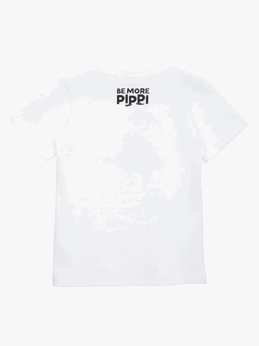 Pippi Långstrump  Snäll T-shirt, Vit, 122-128
