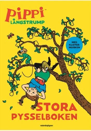 Pippi Långstrump Stora Pysselboken med Klistermärken
