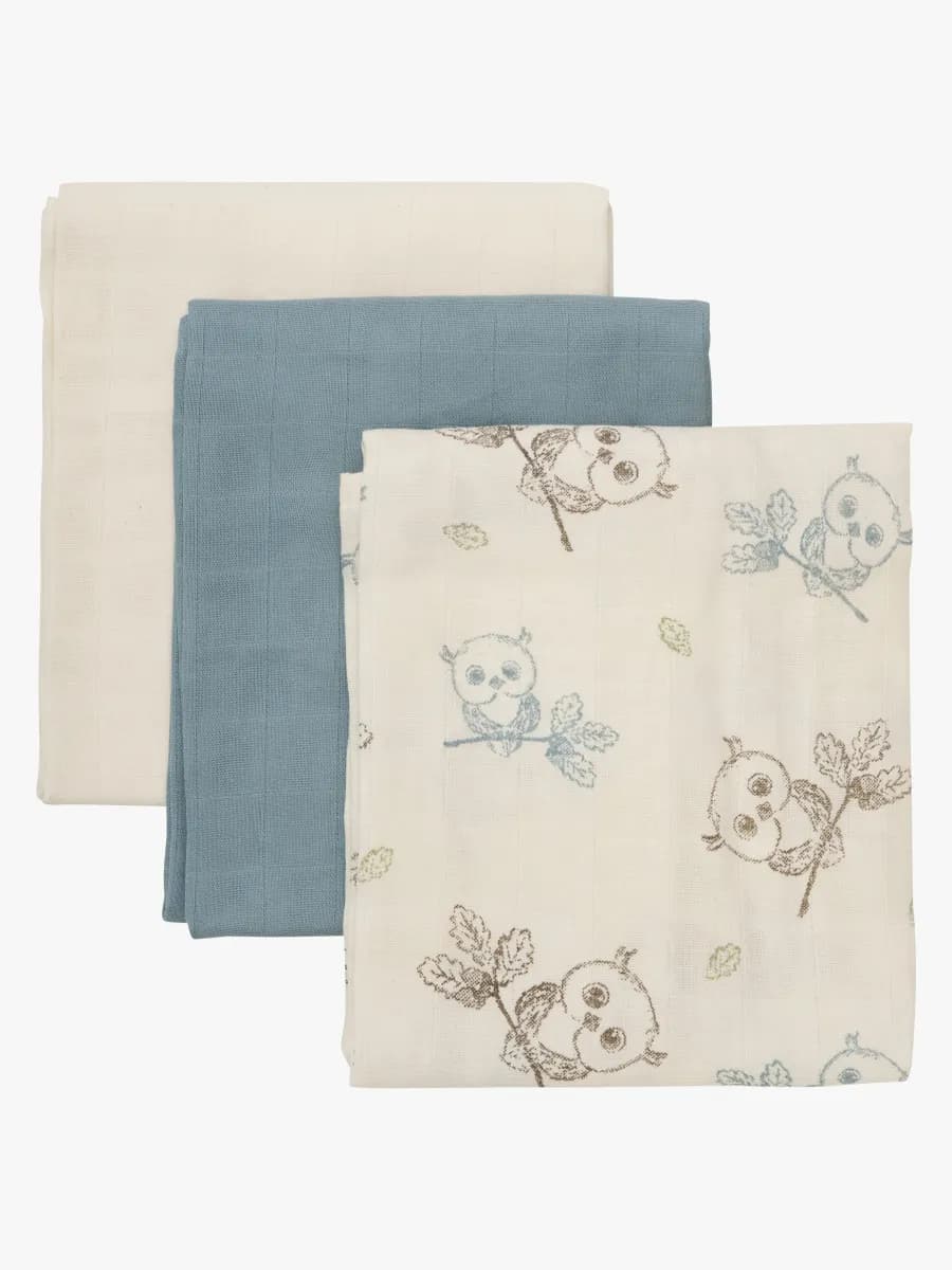 Pippi Muslinfiltar 3-Pack, Metal Mint