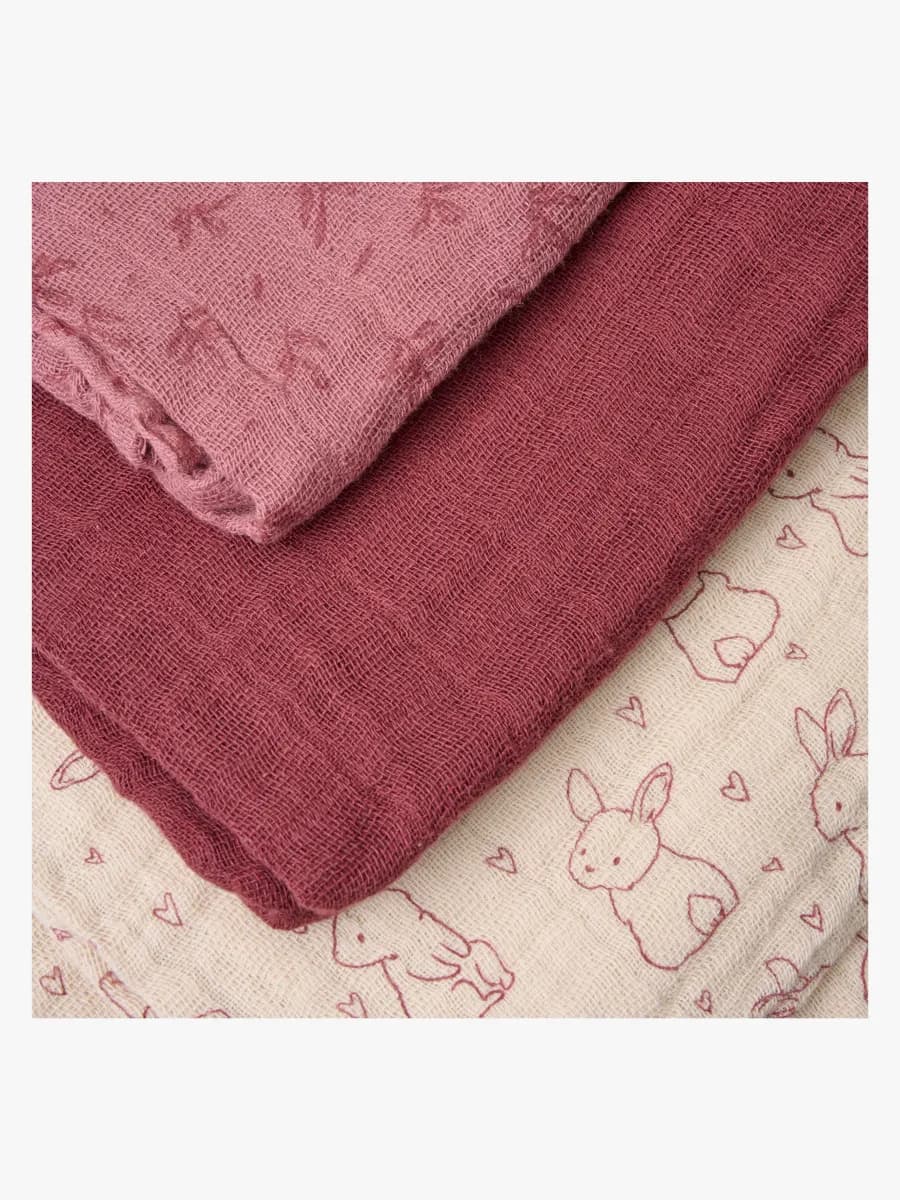 Pippi Muslinfiltar 6-Pack, Old Rose