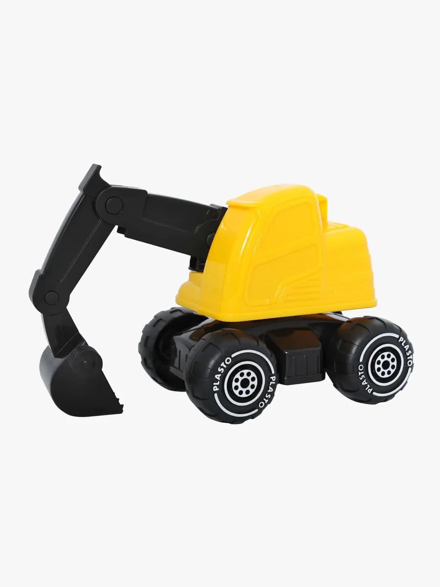 Plasto Grävmaskin, Gul/Svart