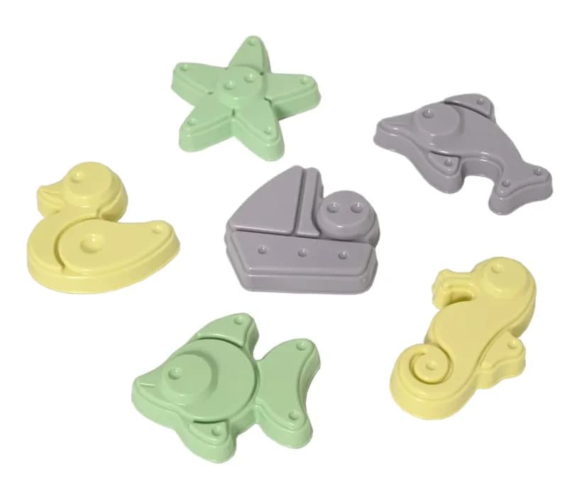Plasto I'm Green Sandformar 6-pack
