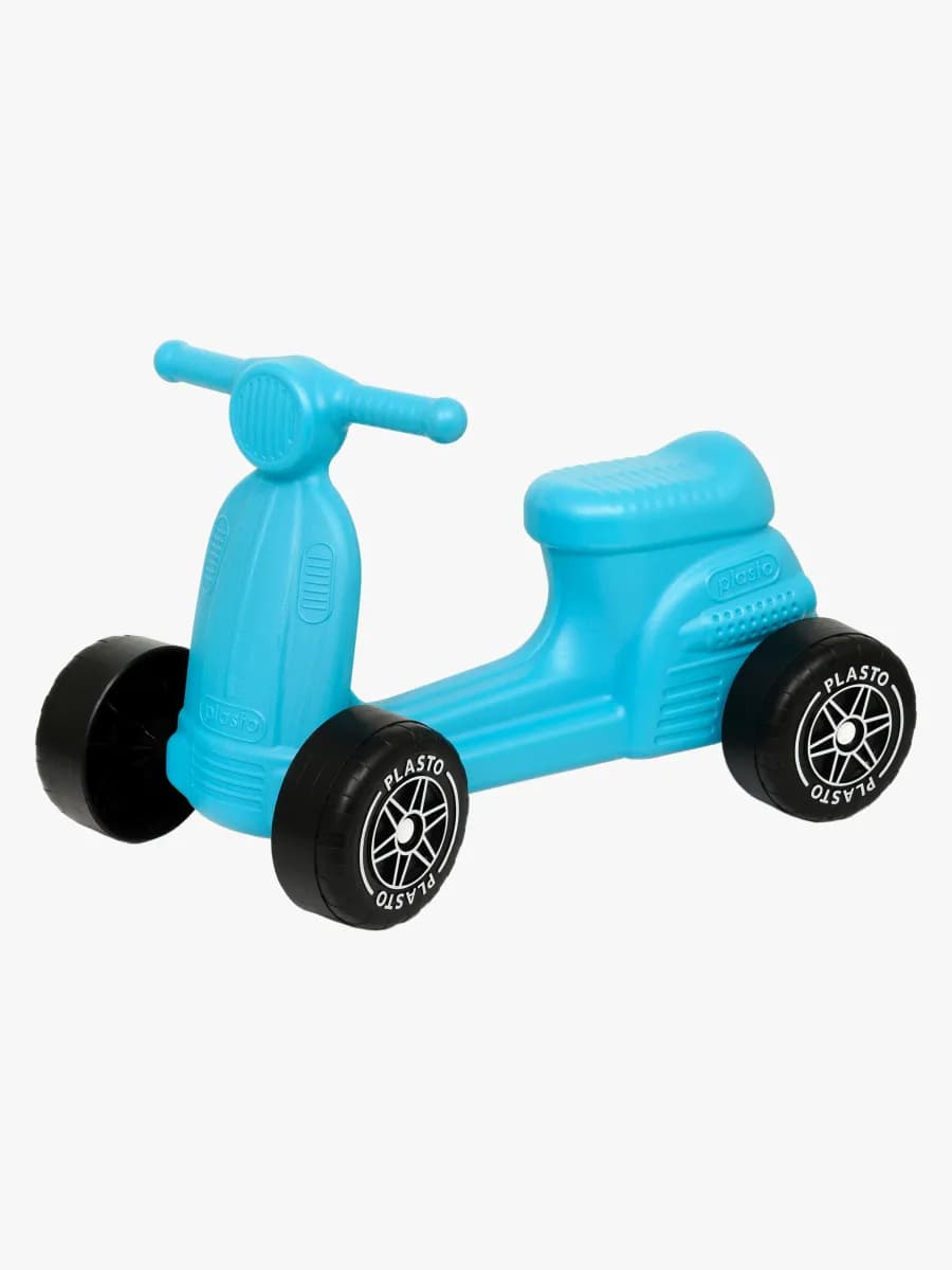 Plasto Scooter med Tystgående Hjul 50 cm, Turkos