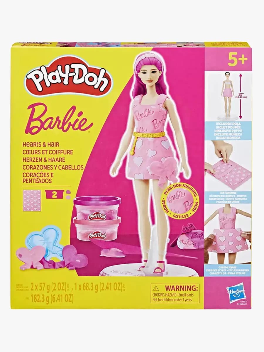 Play-Doh Barbie Leklera med Docka Hjärta &  Hår