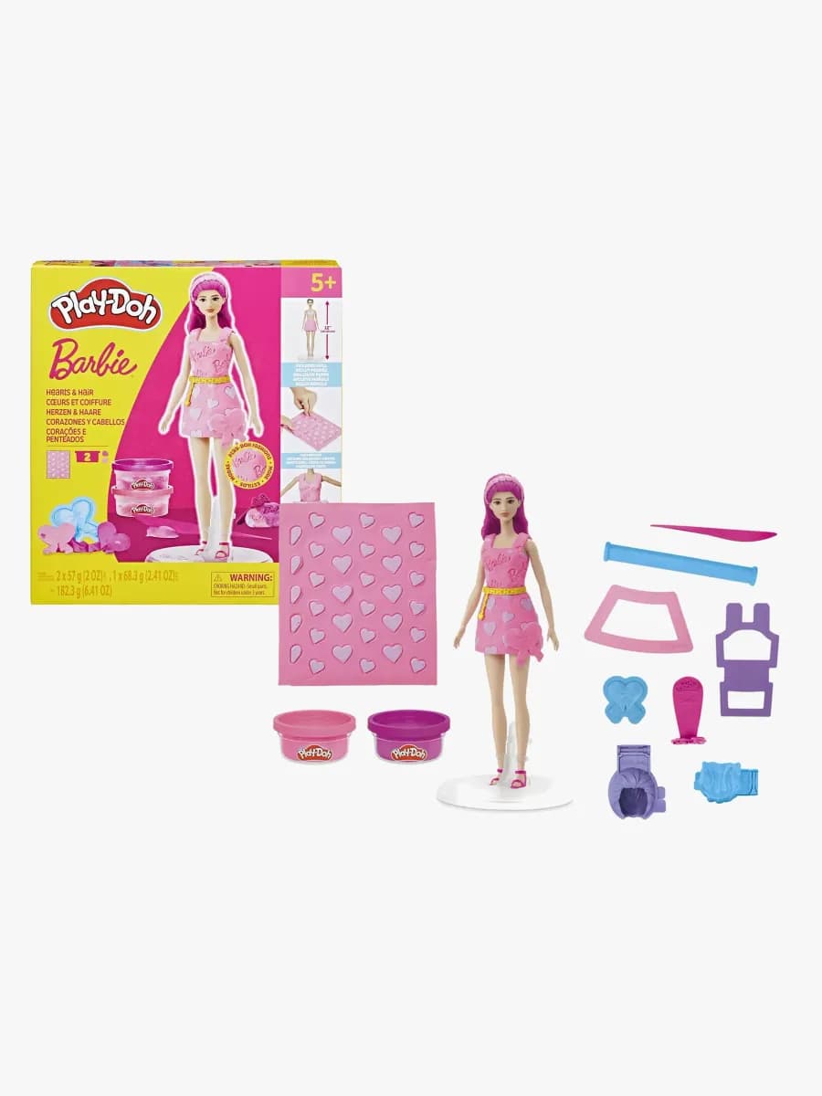 Play-Doh Barbie Leklera med Docka Hjärta &  Hår