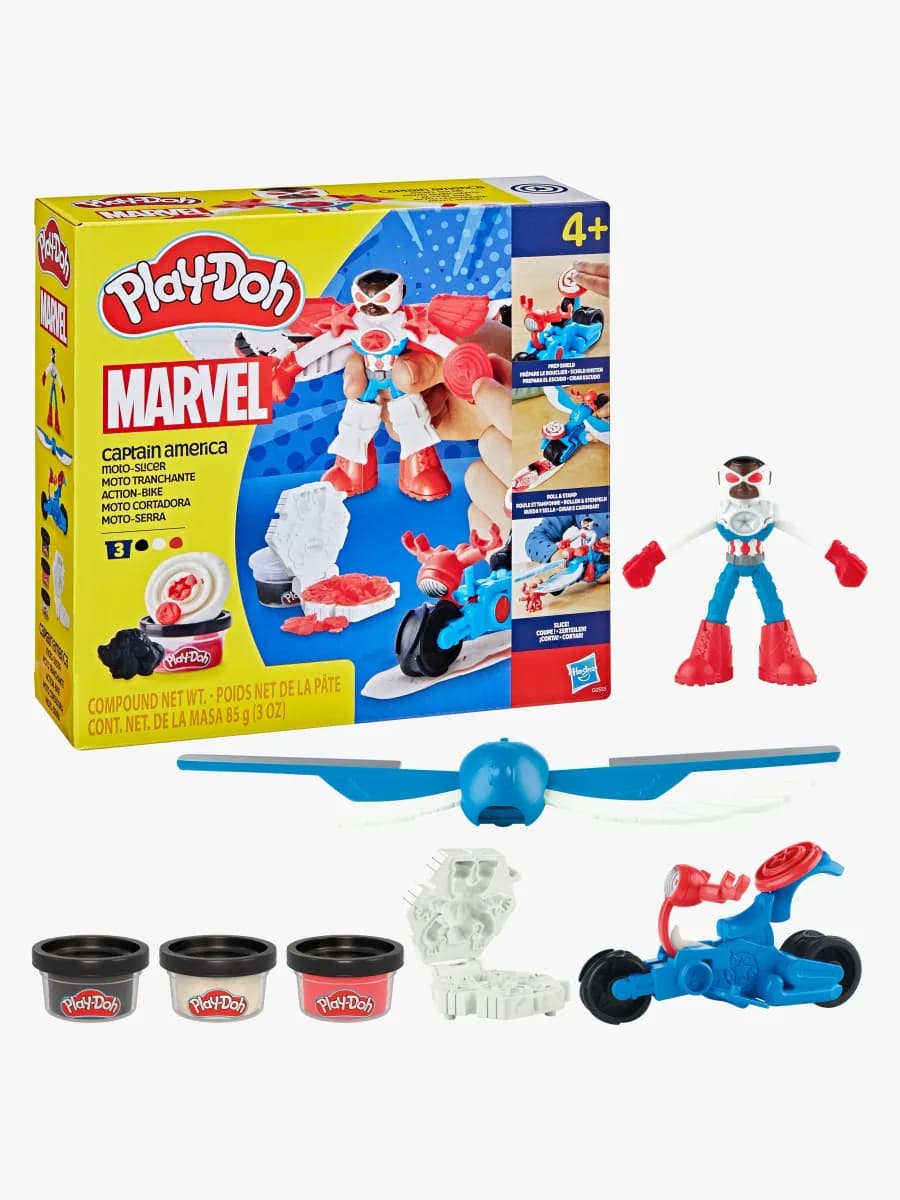 Play-Doh Captain America Lekset Moto-Slicer