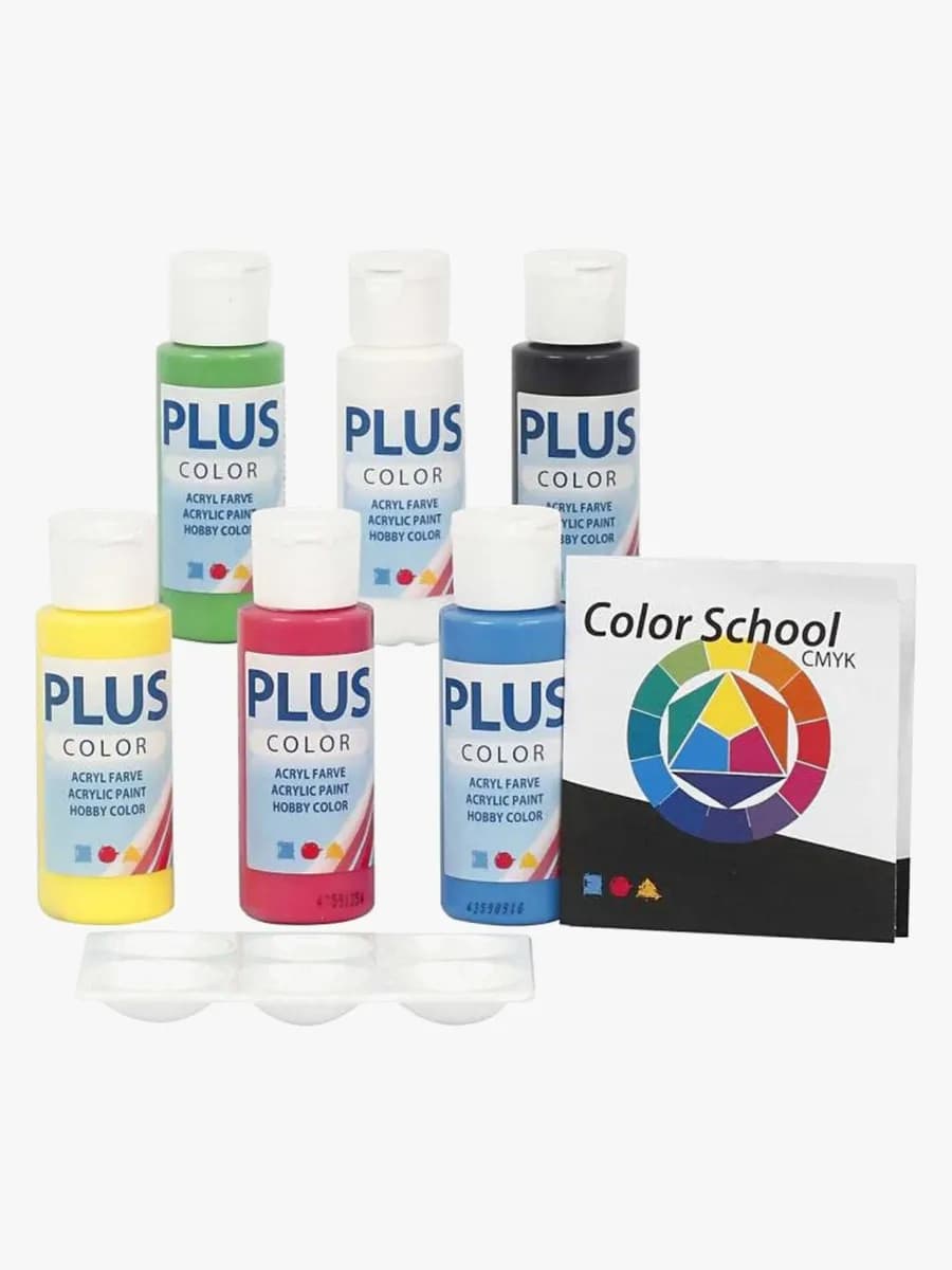 Plus Color Hobbyfärg Primärfärger